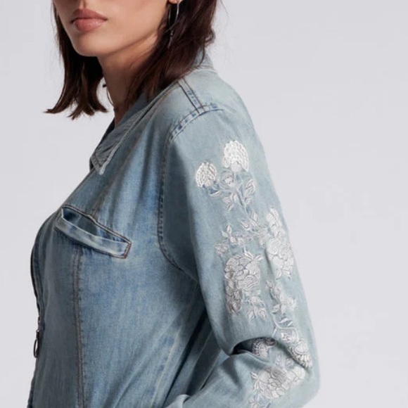 One Teaspoon Wolfgang Western Denim Shirt - Picture 7 of 16